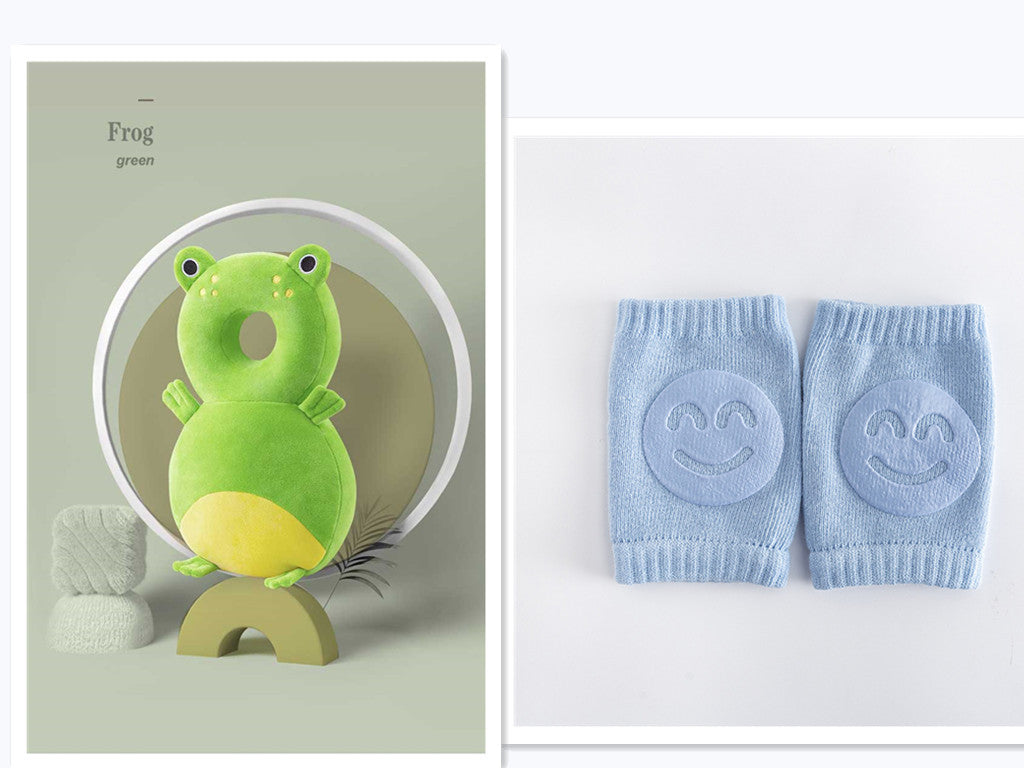 Almohadilla de protección para la cabeza en puro algodón para niños pequeños en divertidos personajes.