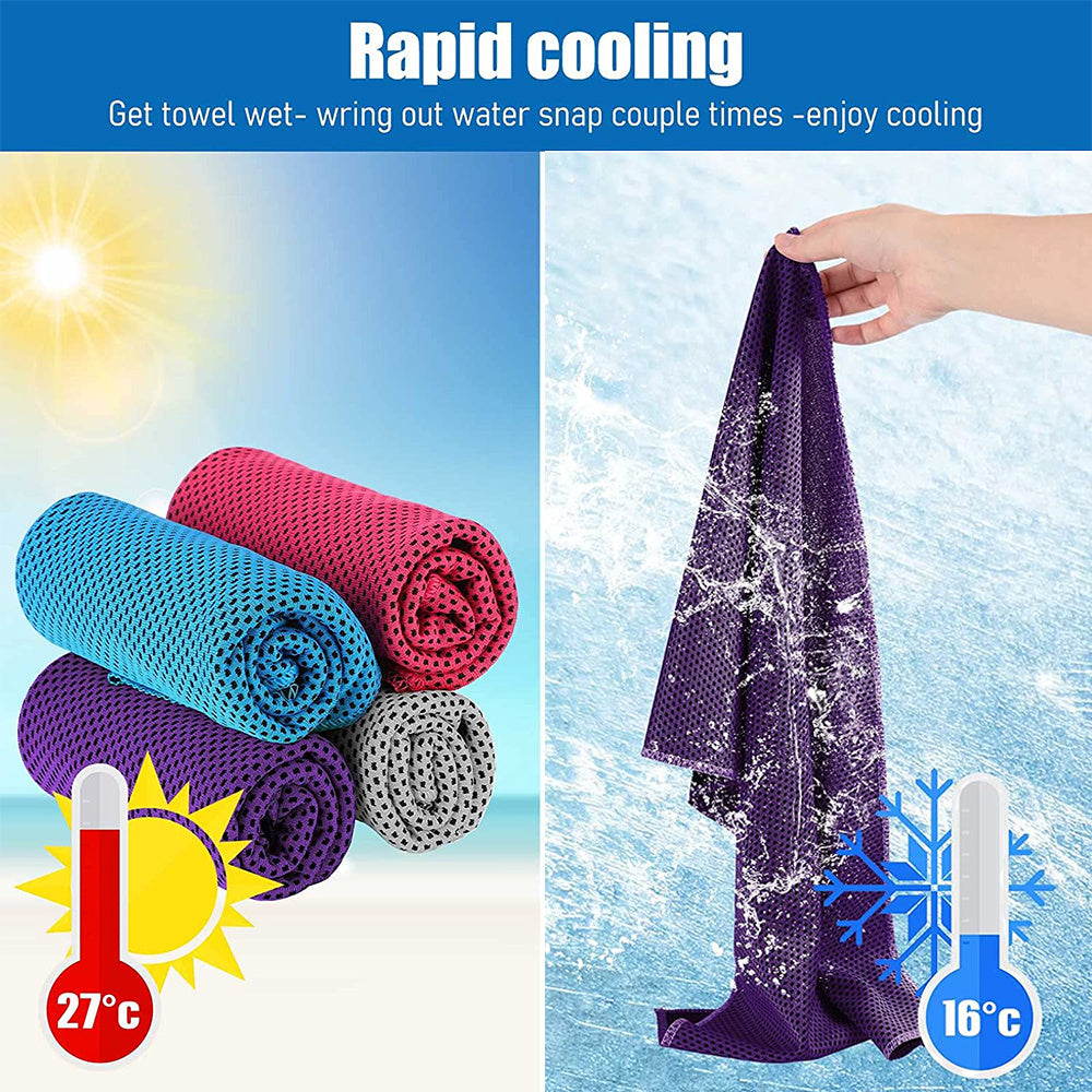 Toalla de microfibra Refrescante Multiusos – Ideal para Piscina, Gimnasio y Verano