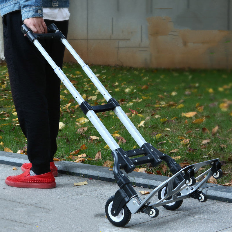 Carrito de Compras de aluminio de excelente calidad, carrito de 2 Ruedas de Aluminio
