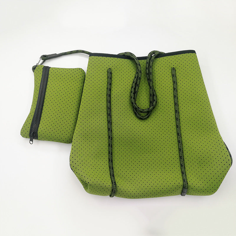 Bolsa de playa de neopreno ideal para tus días al aire libre, salidas a la playa, caminatas al sol