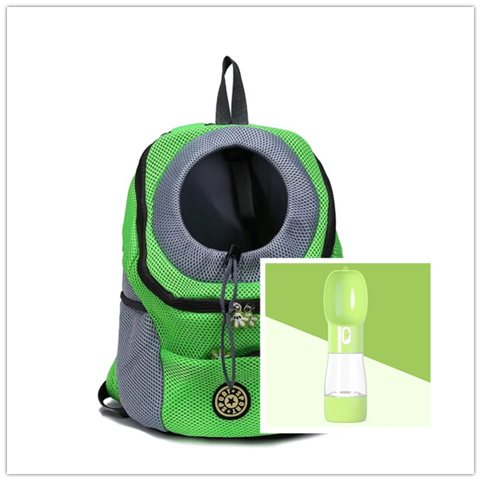 Trasportín para perros, mochila para perros, doble hombro, portátil, para viaje