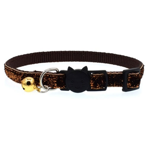 Collar para gato elastizado, lindo collar con cascabel colorido, cascabel para mascota