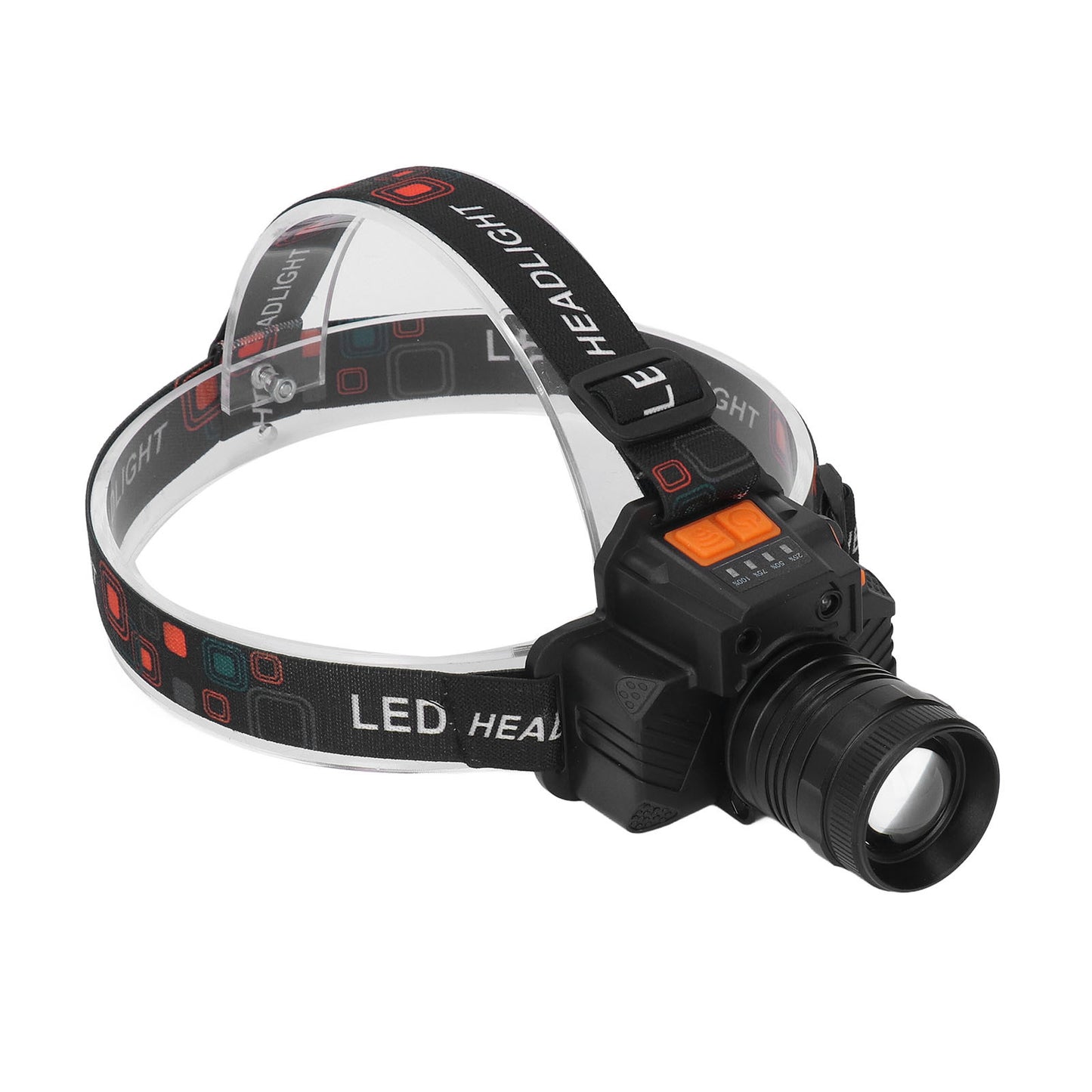 Linterna frontal recargable por USB con 3 modos de luz, lente LED de 1500 lm