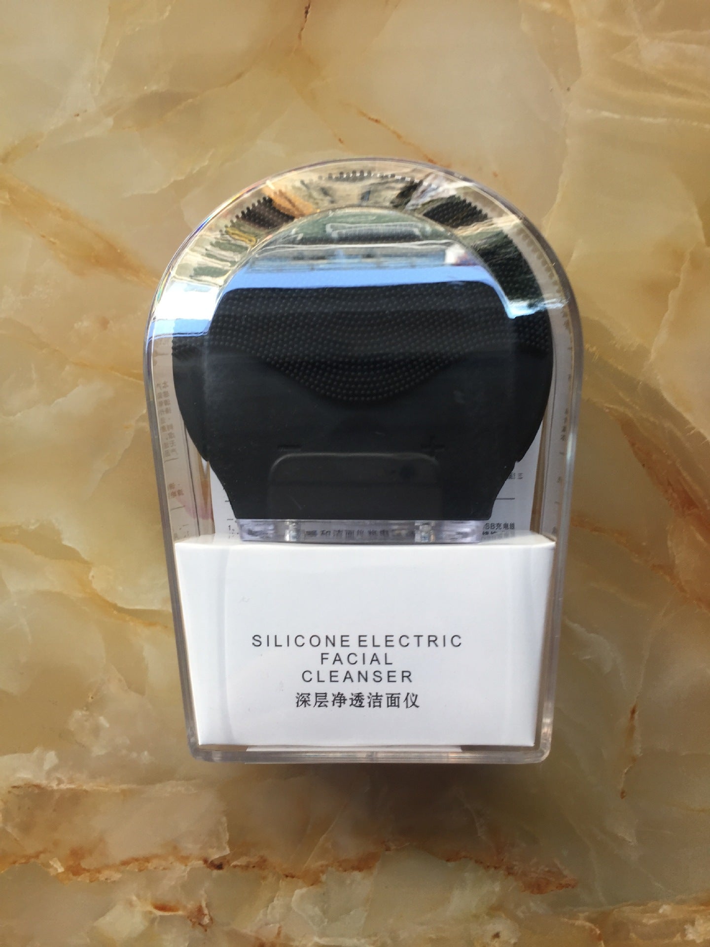 Limpiador facial eléctrico, ultrasonido.