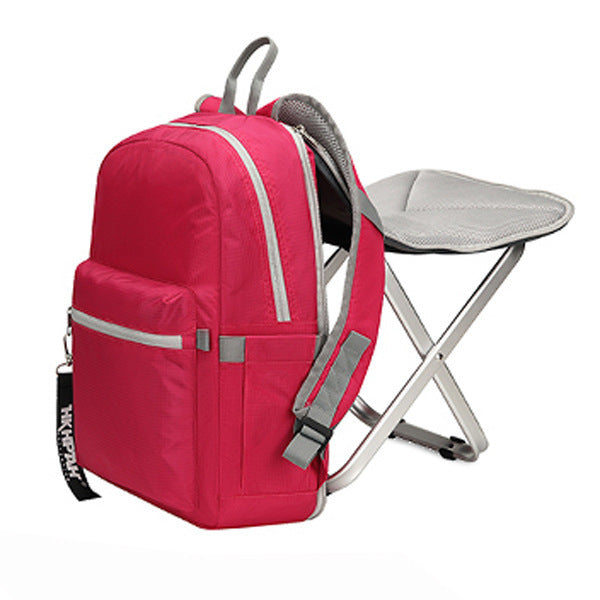Mochila, Backpack con Asiento Oculto – ¡Organízate y Descansa en Cualquier Lugar!