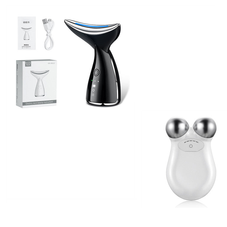 Dispositivo de microcorriente EMS con 3 colores para tratamiento facial, terapia de fotos LED para estiramiento de la piel. Reducir los dispositivos de estiramiento facial de papada