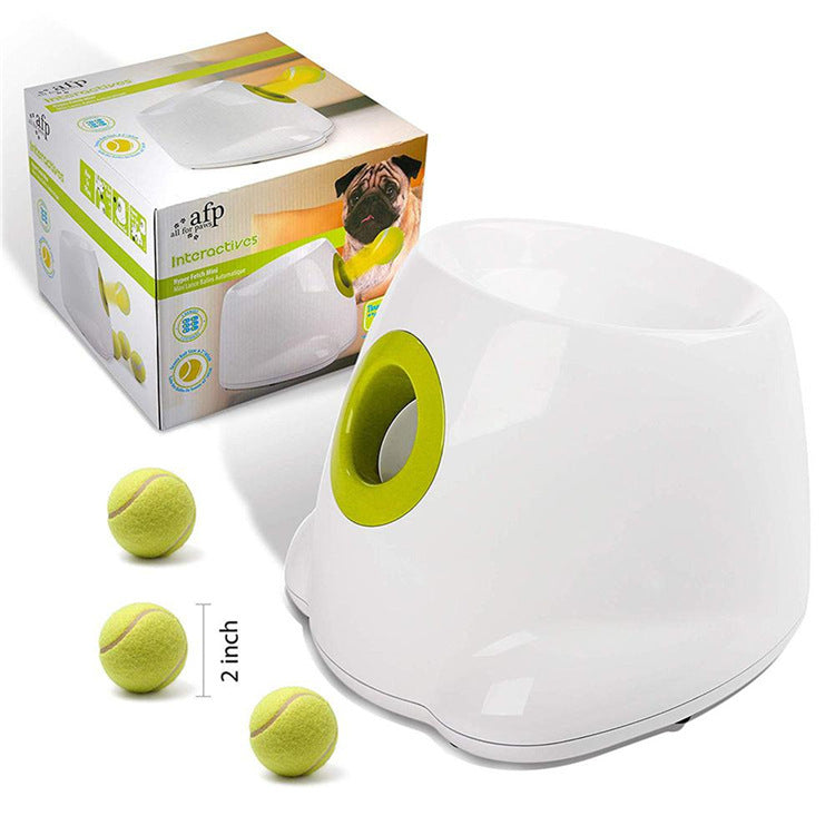 Lanzador automático de bolas para perros, juguete interactivo para ejercitar a tu perro