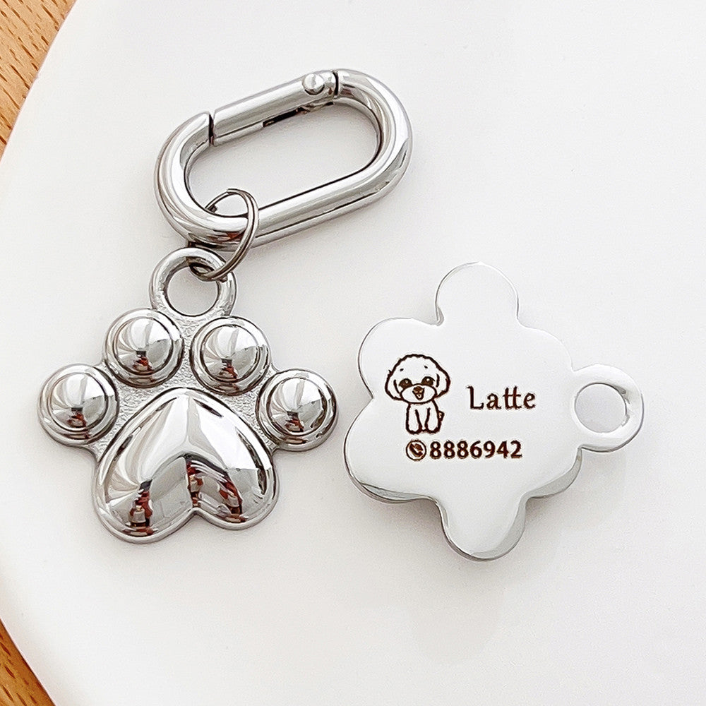 PERSONALIZA la Placa para identificar a tu mascota, etiqueta de metal para identificar a tu PERRO ó a tu GATO, etiqueta colgante personalizada para prevención de pérdidas