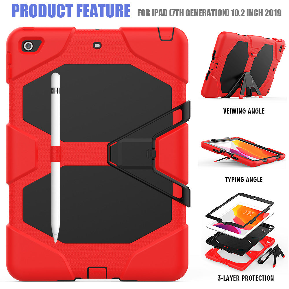 Funda para Galaxy Tab A 10.1 T510 T515 2019, a prueba de golpes, a prueba de polvo, armadura dura, diseño resistente con soporte para Samsung Galaxy Tab A 10.1 T510 T515 2019,