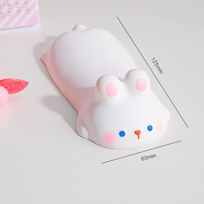 Mouse Pad, Alfombrilla de ratón de descompresión de apoyo, ergonómico, suave de muñecos divertidos, gatos, cerdo