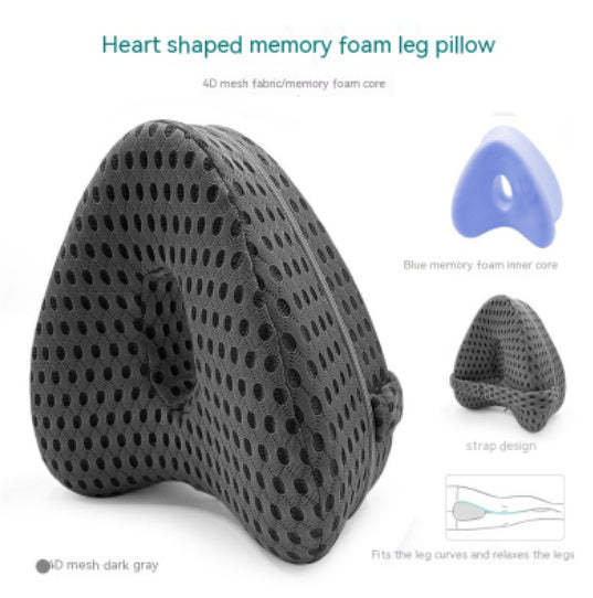Almohada para la entrepierna de espuma viscoelástica con forma de corazón
