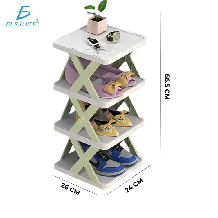 Organizador Plegable de Zapatos 4 Niveles – Ideal para Espacios Pequeños
