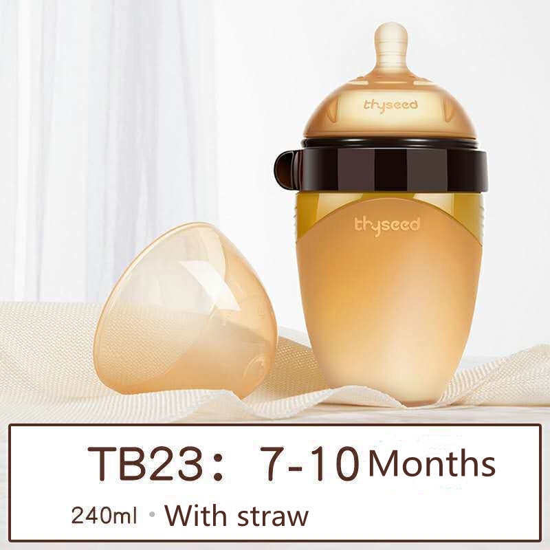 biberón de silicona, Biberones de destete para bebés, botella de almacenamiento de leche materna de cuello ancho para lactancia, productos esenciales para recién nacidos