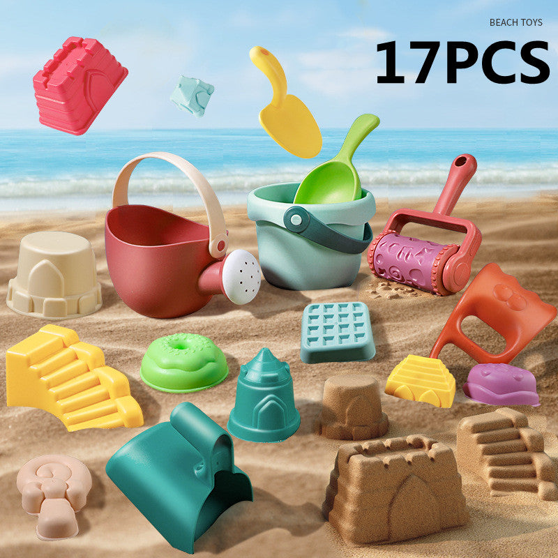 Juego de juguetes de playa para niños, juguetes de playa suaves y gruesos para el exterior, playa