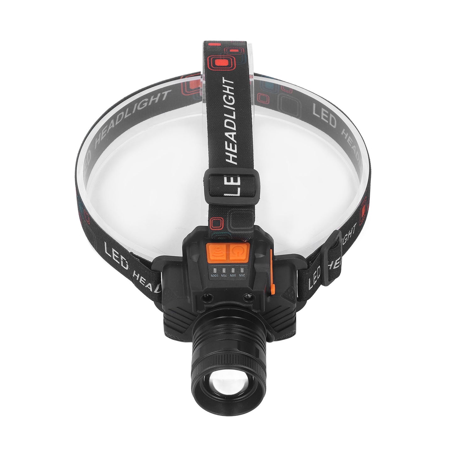 Linterna frontal recargable por USB con 3 modos de luz, lente LED de 1500 lm
