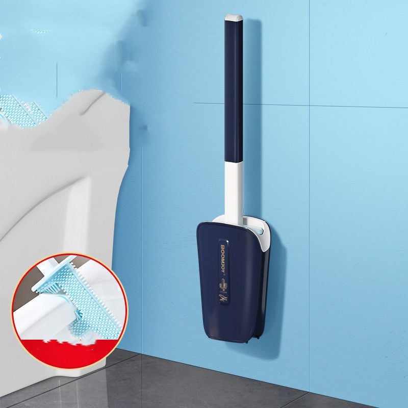 Cepillo para limpiar inodoro, excelente apoyo para el hogar, mata bacterias, cubo para montar en la pared, excelente aliado de limpieza, duradero