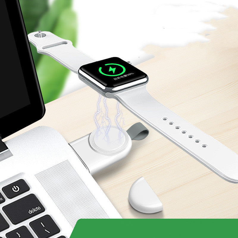 Cargador inalámbrico portátil para Apple Watch, estación de carga, soporte, cargador USB