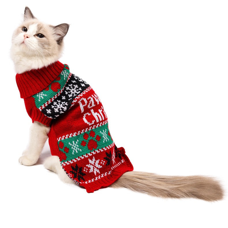 Ropa cálida para perros pequeños y gatos, abrigos, chaqueta, ropa de invierno para perros y gatos, suéter de dibujos animados para mascotas, ropa de disfraz