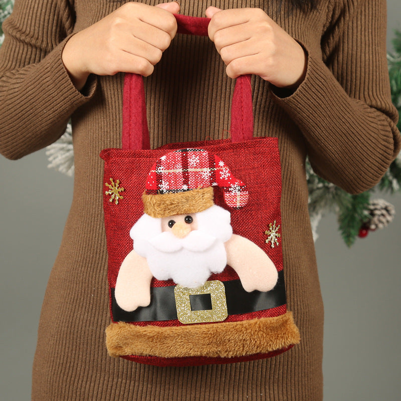Bolsas pequeñas decorativas para navidad, ideal para decorar el arbol, ambientes festivos