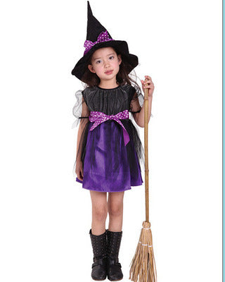 Disfraz infantil bruja en distintos colores