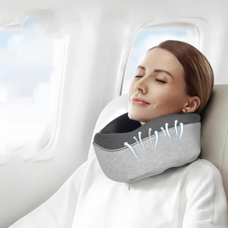 Almohada de viaje para el cuello, memory form, adaptable para avión, diseño perfecto