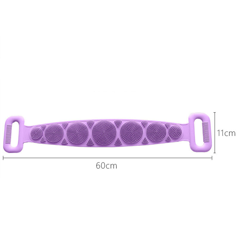 Toalla frotadora para tu cuerpo, toalla de silicona para frotar tu cuerpo, cepillo capilar