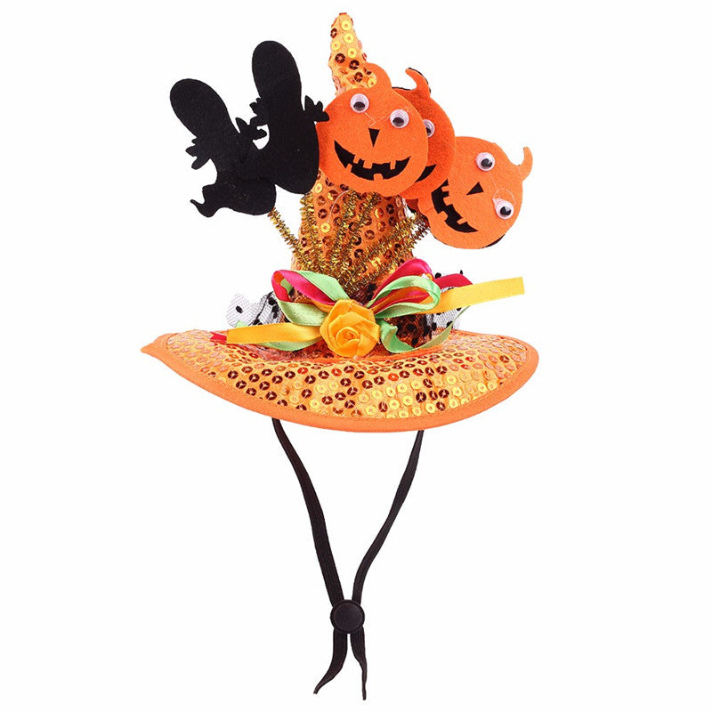 Disfraz de mascota Halloween, Sombrero divertido para tu mascota, sombrero de bruja, araña, calabazas, duende