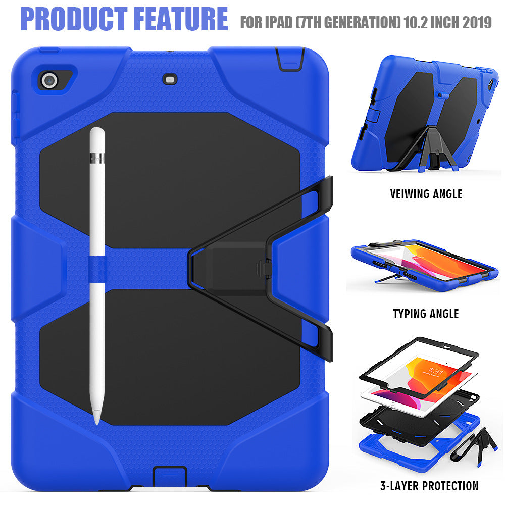 Funda para Galaxy Tab A 10.1 T510 T515 2019, a prueba de golpes, a prueba de polvo, armadura dura, diseño resistente con soporte para Samsung Galaxy Tab A 10.1 T510 T515 2019,