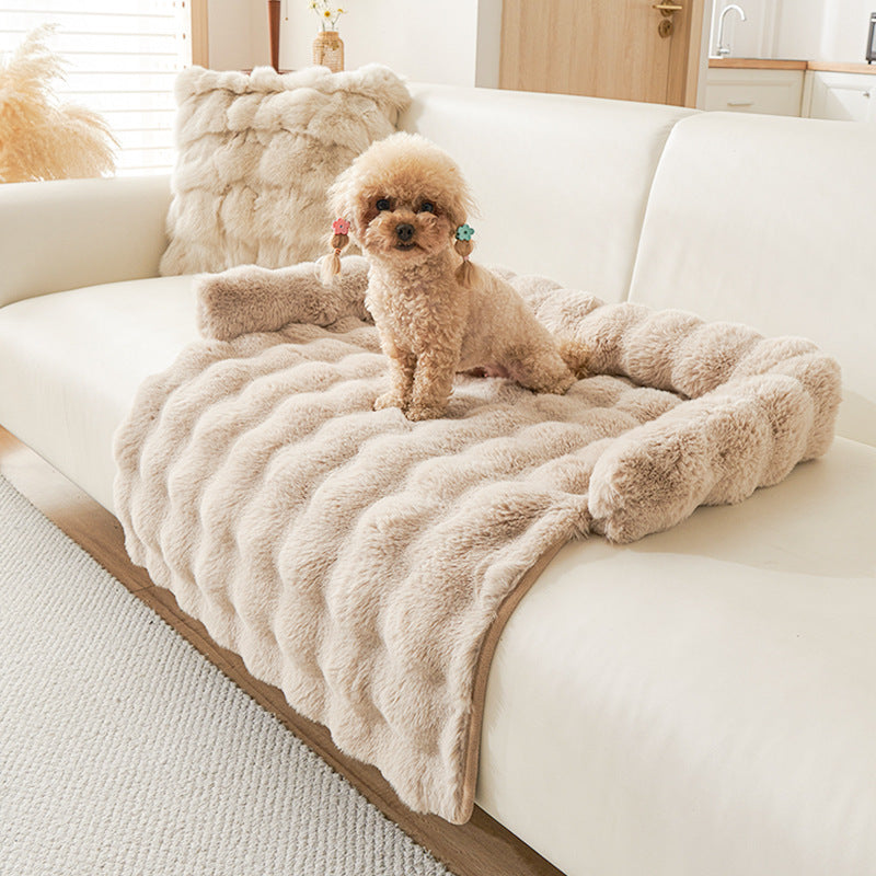 Alfombrilla de invierno para perros, gruesa, térmica y antideslizante.