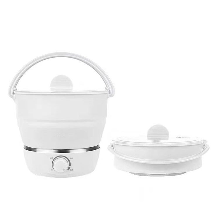 Cocina eléctrica plegable portátil de viaje, olla caliente eléctrica multifuncional, Mini Cocina eléctrica de silicona de grado alimenticio, segura y multifuncional