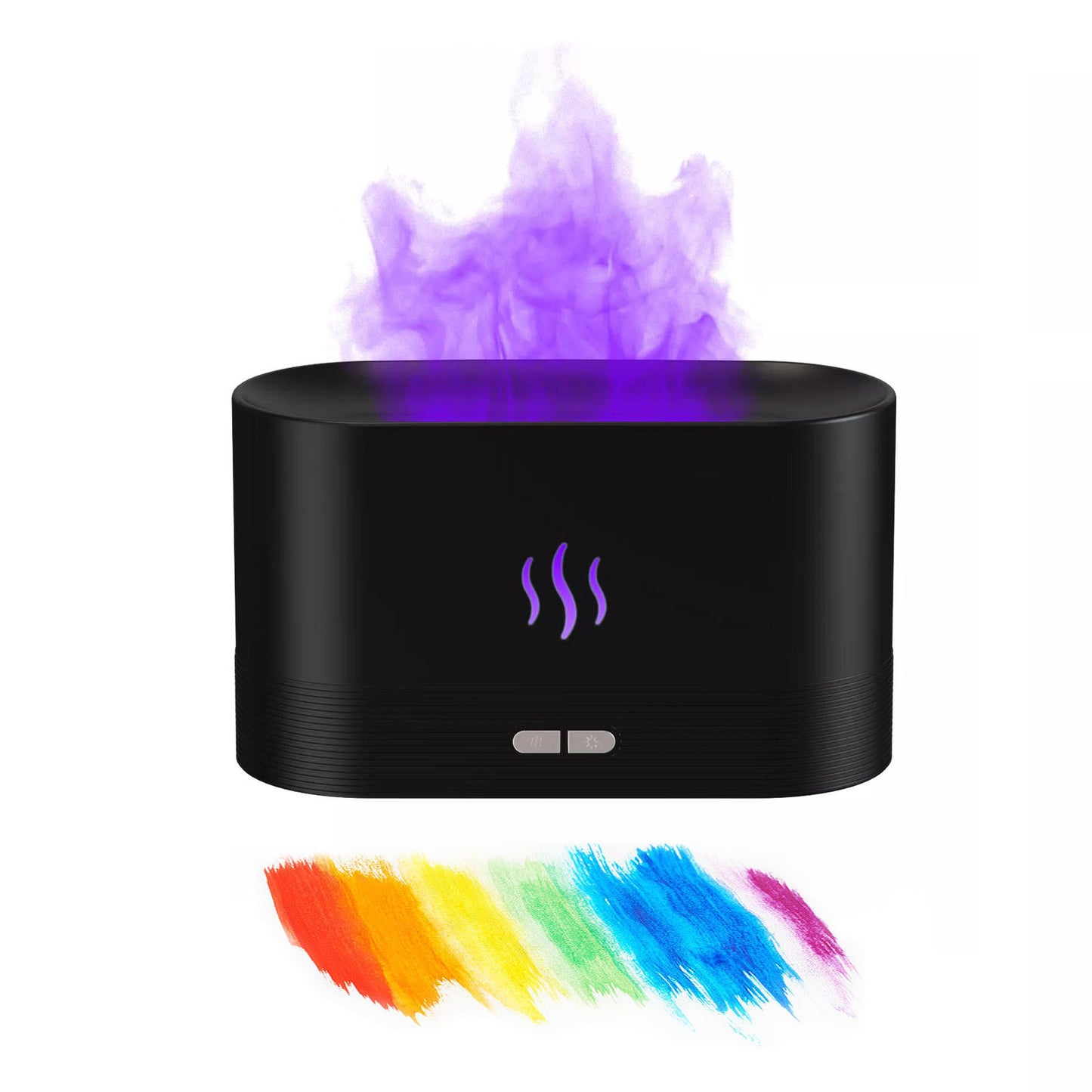 Humidificador de llama ultrasónico USB, difusor de Aroma de llama de fuego de aceite esencial colorido Led RGB