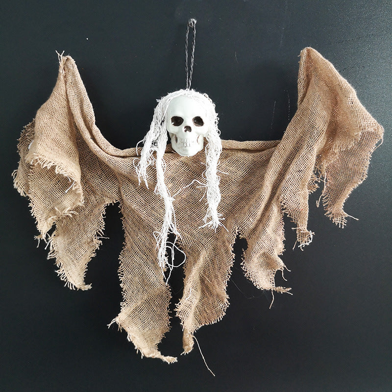 Decoración de calavera de Halloween; Muñeco decorativo para fiestas de terror