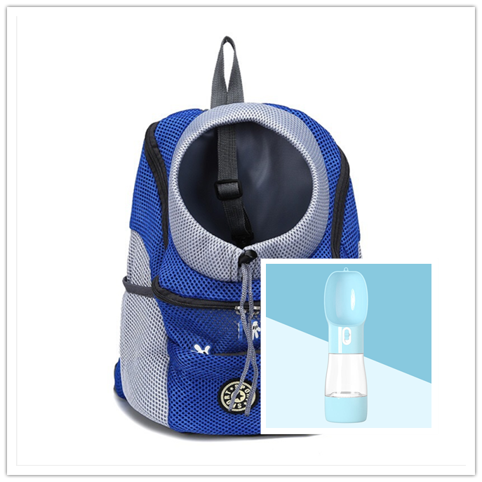Trasportín para perros, mochila para perros, doble hombro, portátil, para viaje