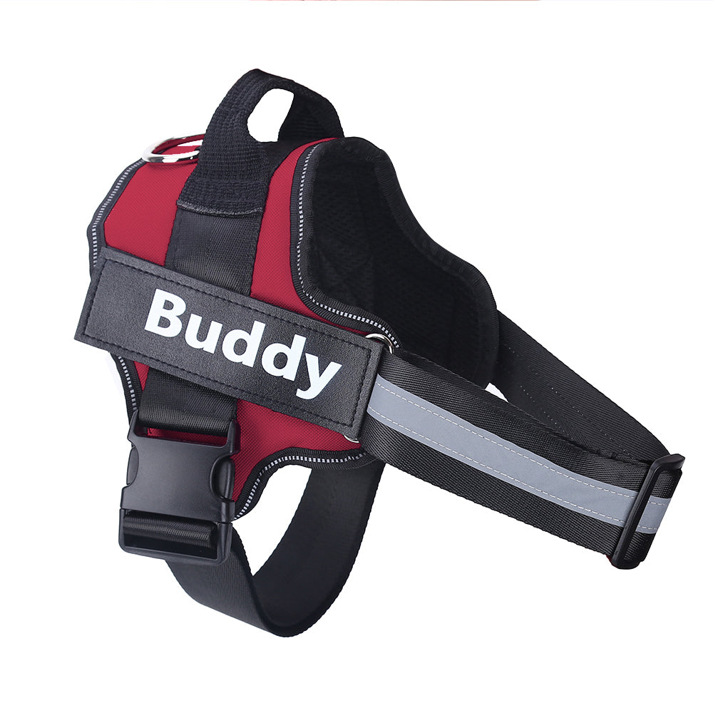 Arnés para perro personalizado, sin tirones, reflectante, transpirable, ajustable