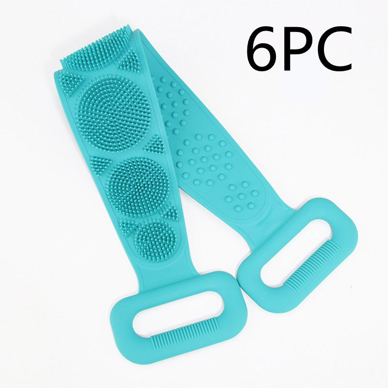 Toalla frotadora para tu cuerpo, toalla de silicona para frotar tu cuerpo, cepillo capilar