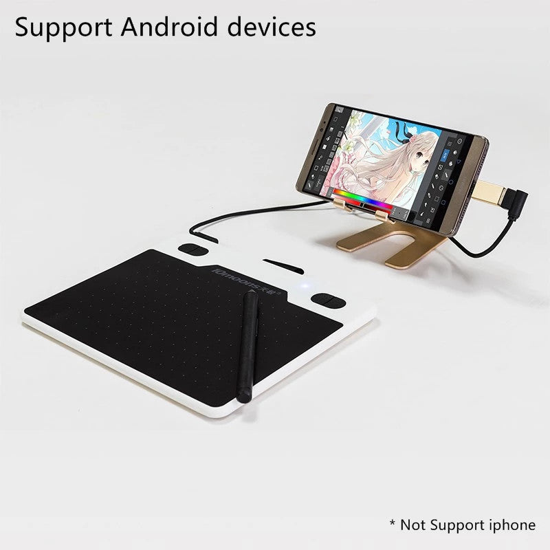 Tableta gráfica ultraligera Compatible con Apple,  tableta de dibujo Digital, bolígrafo sin batería