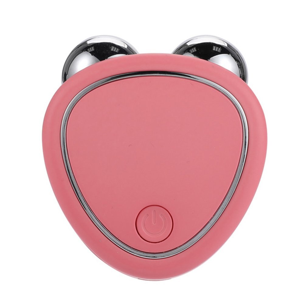 Instrumento de belleza de microcorriente facial portátil para levantar, adelgazar y reducir, masajeador de doble rodillo, antiedad