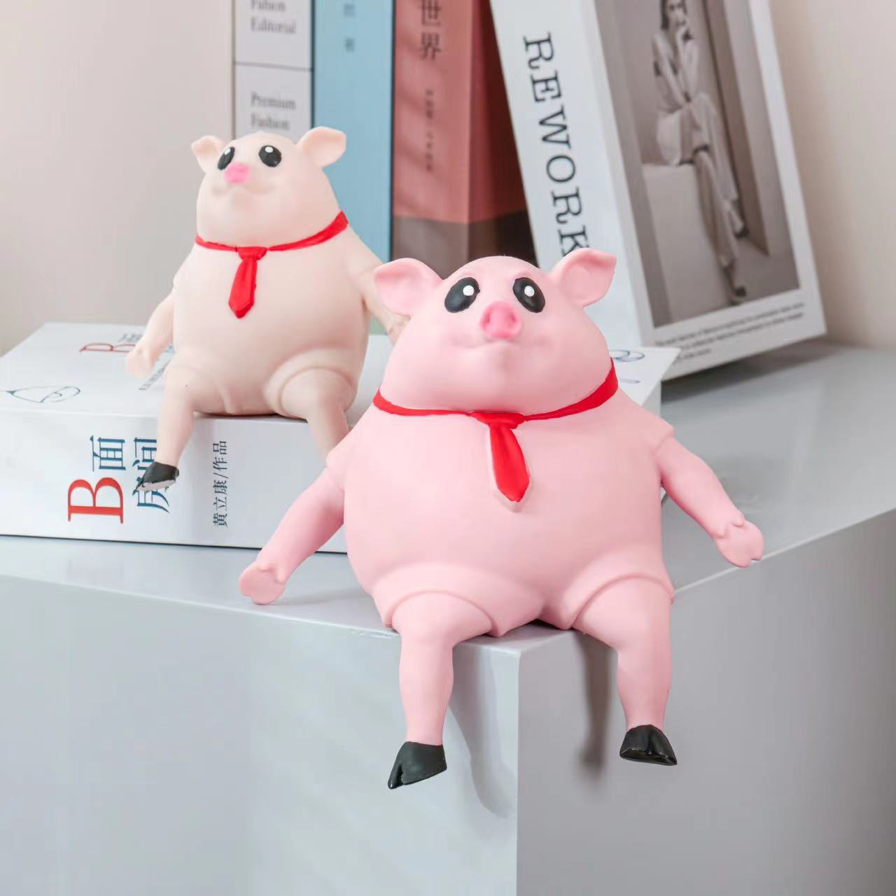 Cerditos rosados para apretar, juguetes antiestrés, lindos animales para apretar, adorable cerdito, juguete antiestrés para el Día del Niño, regalo para niños.