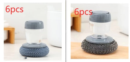 Cepillo de Cocina con Dispensador – Limpieza Fácil con Solo Presionar