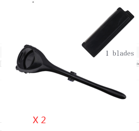 Afeitadora de espalda para hombres 2,0, afeitadora de pelo de espalda, cuchilla de dos cabezales, afeitadora para piernas y cuerpo