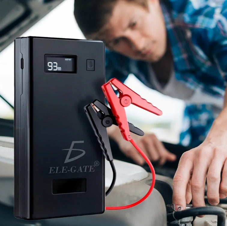 Arrancador Portátil 7200mAh con Carga Rápida – Seguridad para tu Auto y tus Dispositivos