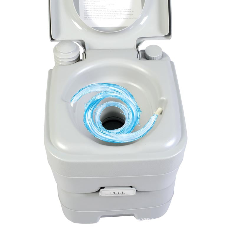 Inodoro portátil para acampar de 20 litros, Práctico WC portátil para coches, barcos, caravanas, campings, hospitales.