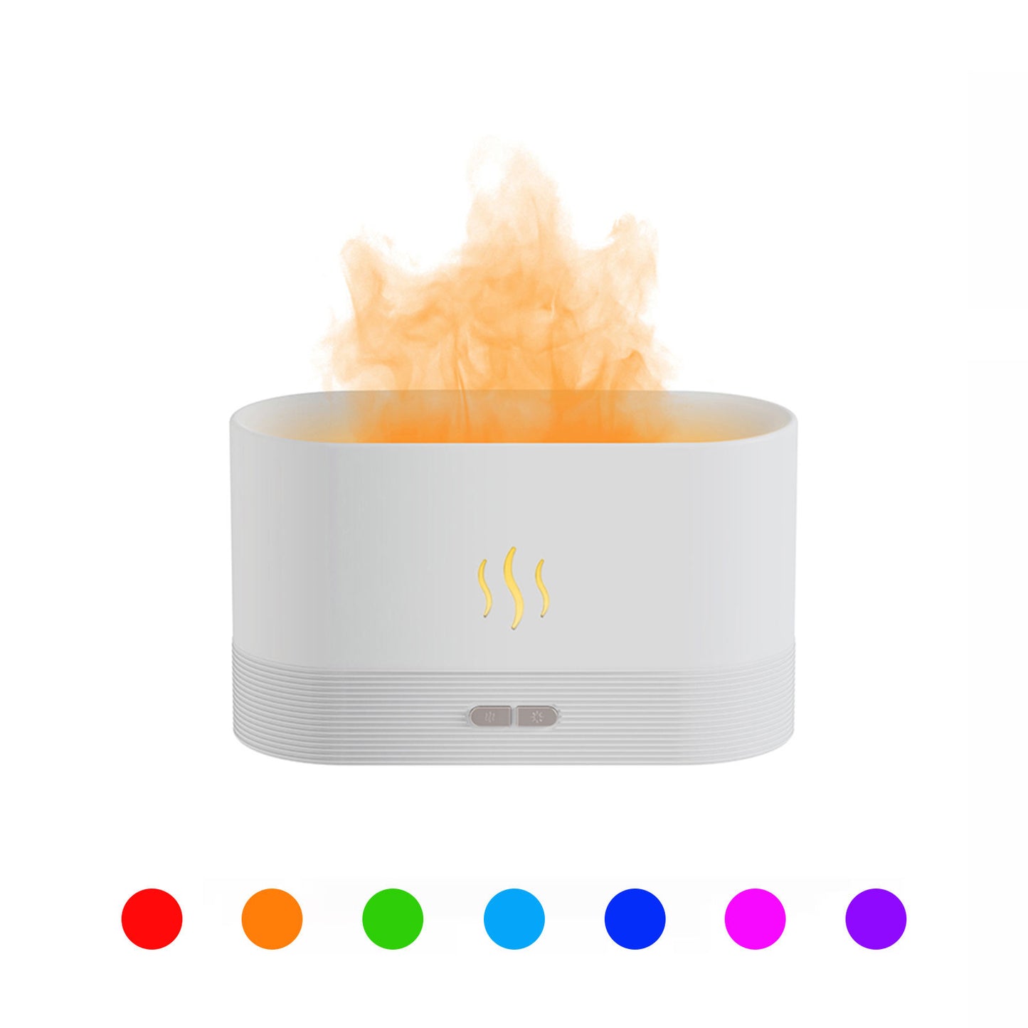Humidificador de llama ultrasónico USB, difusor de Aroma de llama de fuego de aceite esencial colorido Led RGB