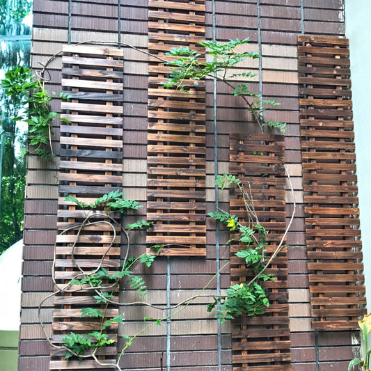 Escalera colgante en madera anticorrosión para decoración de jardín y patio.