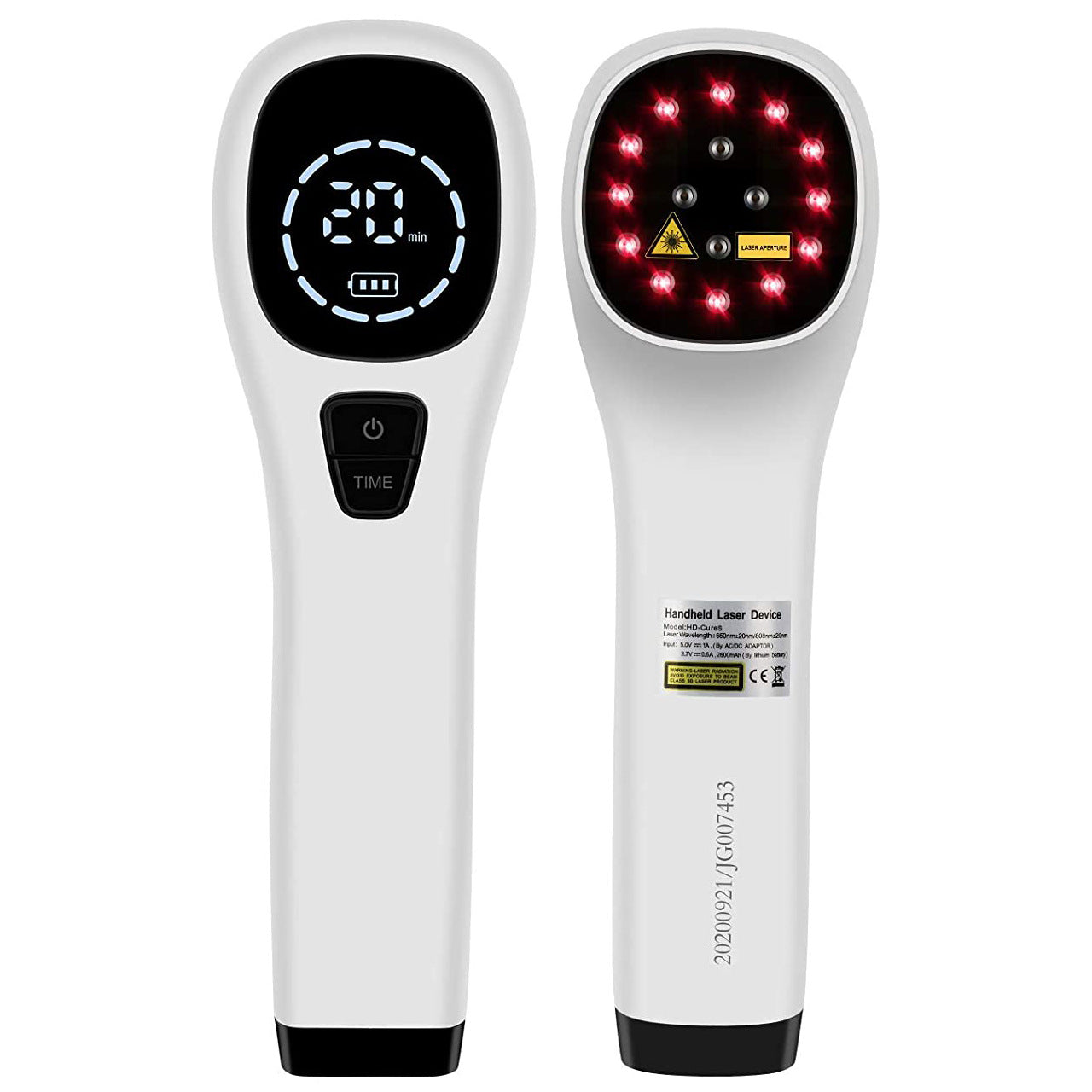 Dispositivo de terapia de luz roja de mano, luz infrarrojo para terapia del dolor, sanación y cuidado de la salud