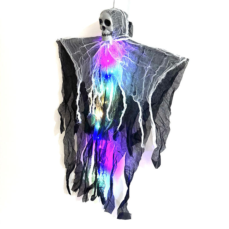 Fantasma Colgante con Calavera 85cm – Decoración de Halloween para Interior y Exterior 👻