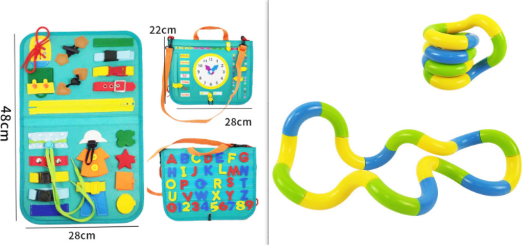 Nuevo libro tipo tablero de aprendizaje temprano para bebés y niños, juguete de aprendizaje sensorial preescolar