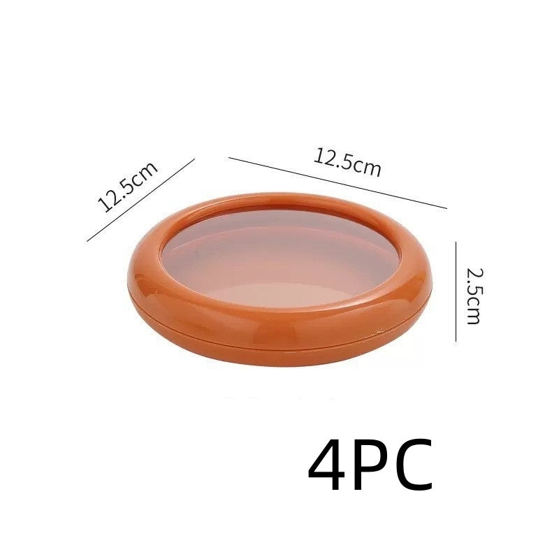 Cajas con película transparente para conservar frutas y verduras frescas, utensilios de cocina