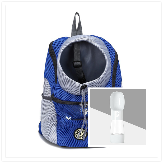 Trasportín para perros, mochila para perros, doble hombro, portátil, para viaje
