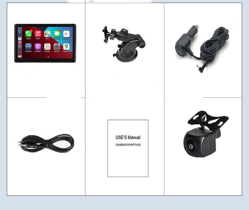 Pantalla inteligente portátil IPS para coche, GPS, pantalla de proyección inalámbrica, Carplay, Android AUTO